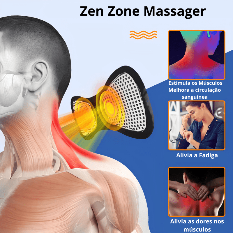 Zen Zone - Massageador Eletrico Portatil - SeasonOfertas